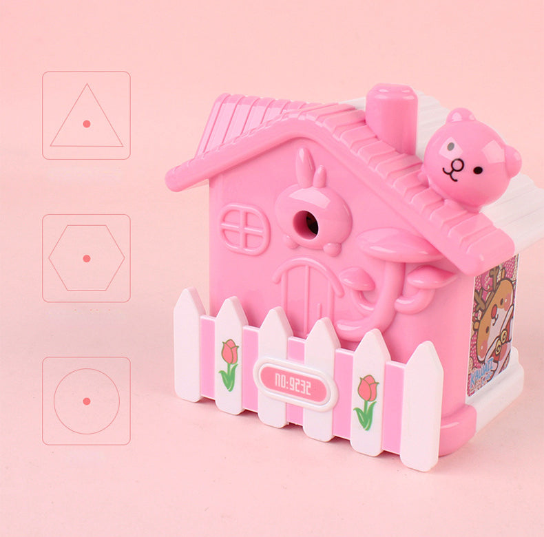 Creative little house shaped pencil sharpener for kids