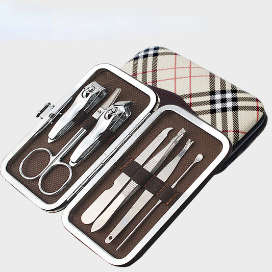 Beauty scissors manicure knife seven-piece set