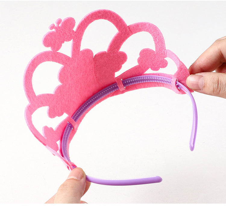 DIY handmade non-woven crown hairband creative birthday hat