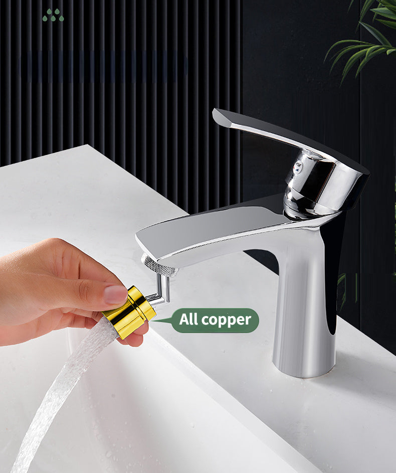 Universal rotatable faucet