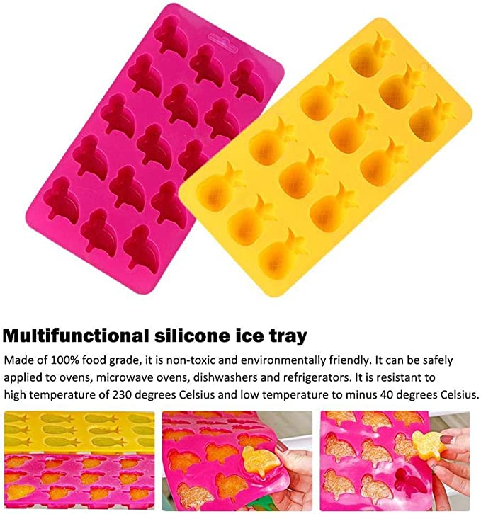 Cute shape silicone ice compartment