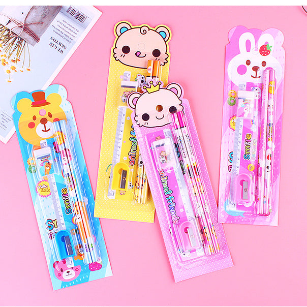 Children's Learning Stationery Set 5 Piece Pencil Set