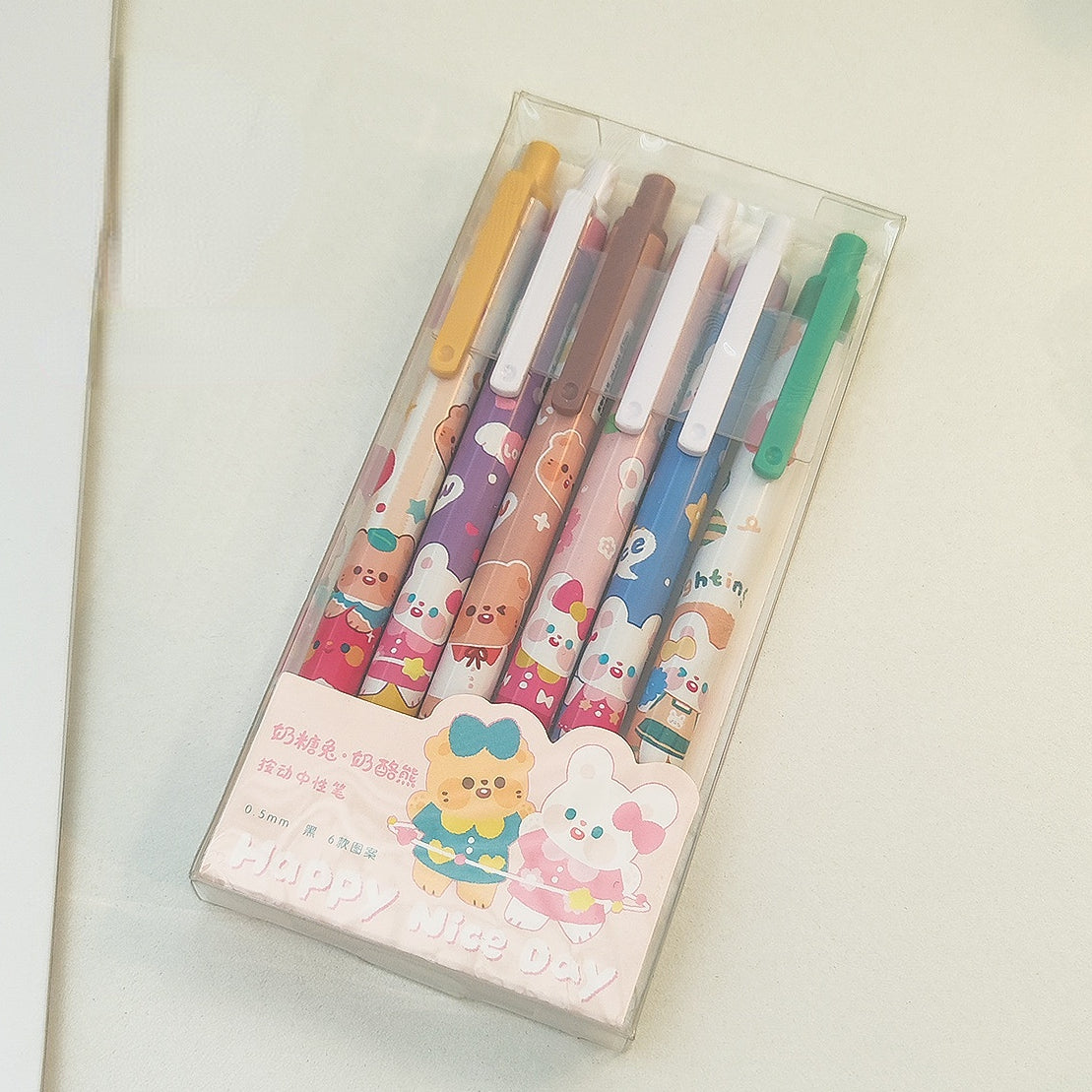 Cartoon unisex pen 0.5mm (6pcs/box)