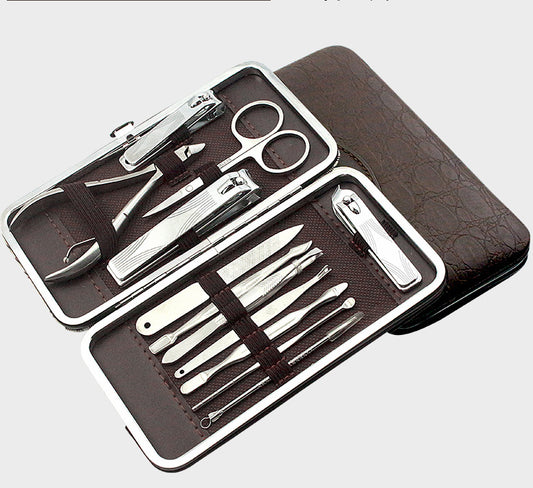 Nail clippers beauty pliers 12-piece nail care tool set