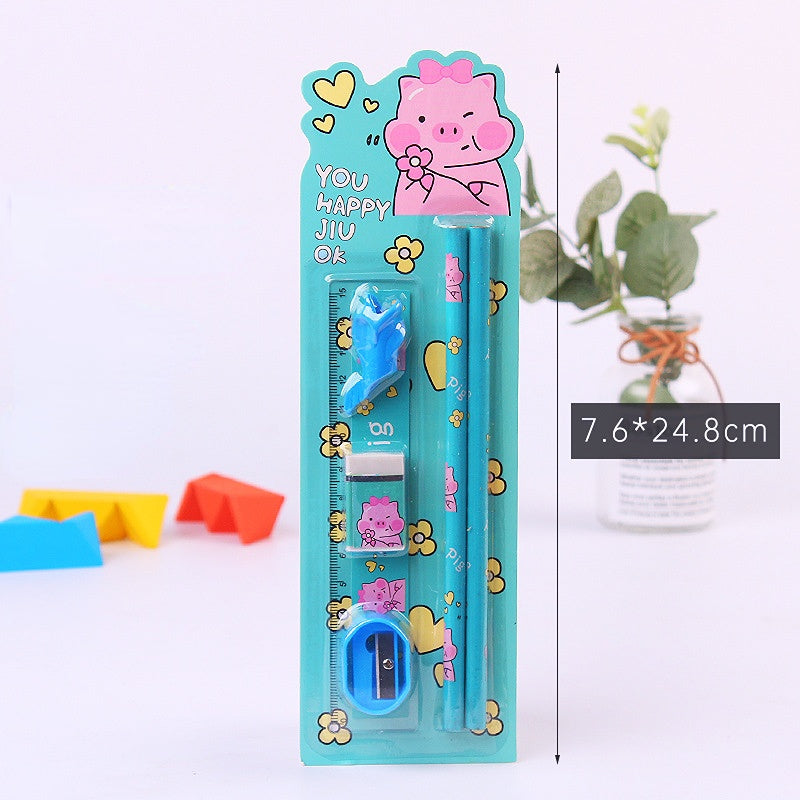 School stationery set of 6 pcs