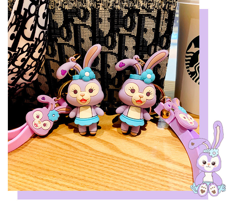 Cute fashion rabbit keychain charm（Random style）