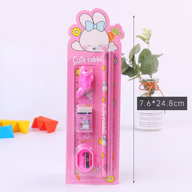 School stationery set of 6 pcs