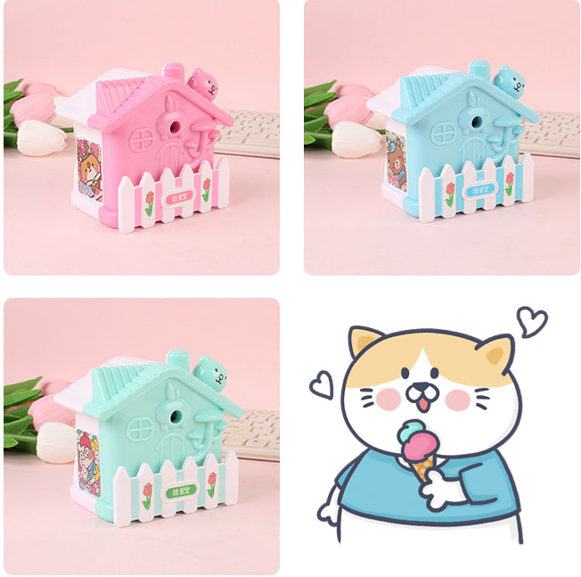 Creative little house shaped pencil sharpener for kids