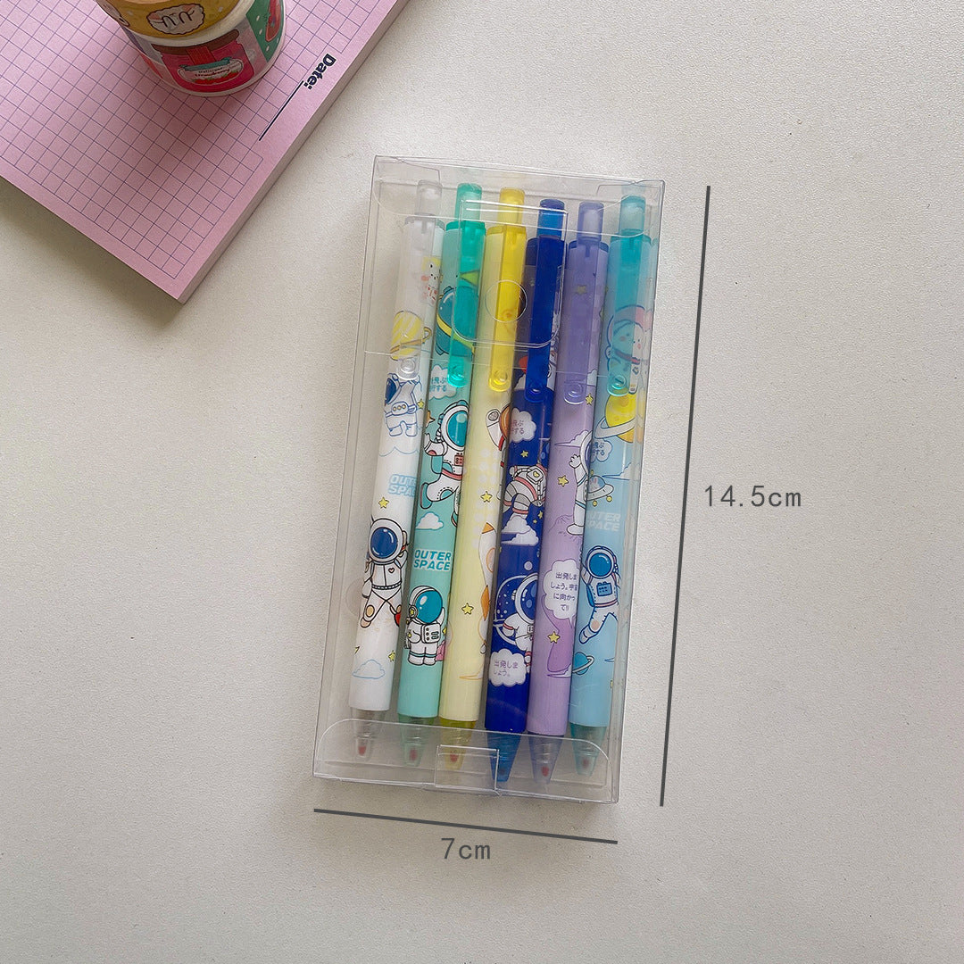 Cartoon unisex pen 0.5mm (6pcs/box)