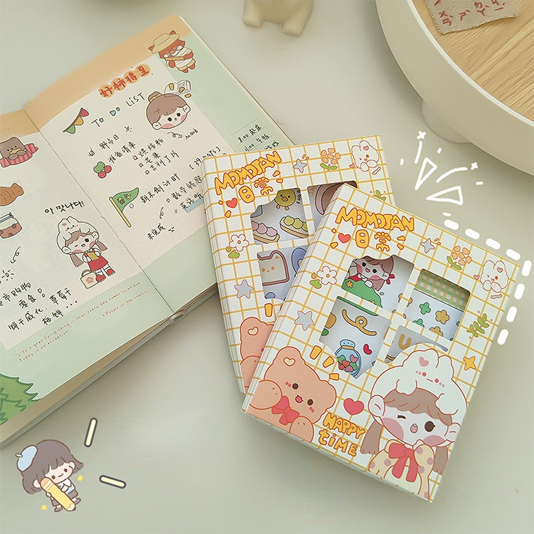 Lovely booklet stickers 50 sheets/box（800pcs）