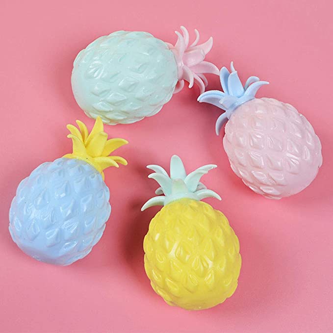 Wacky relief pineapple squeeze ball (color random)