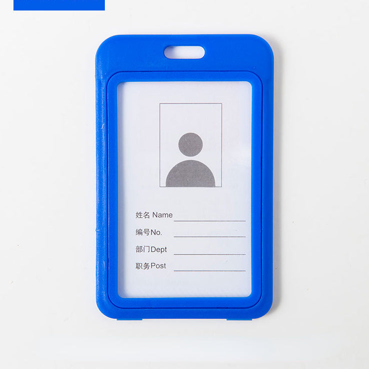 Lanyard with double-sided transparent waterproof film work badge card holder