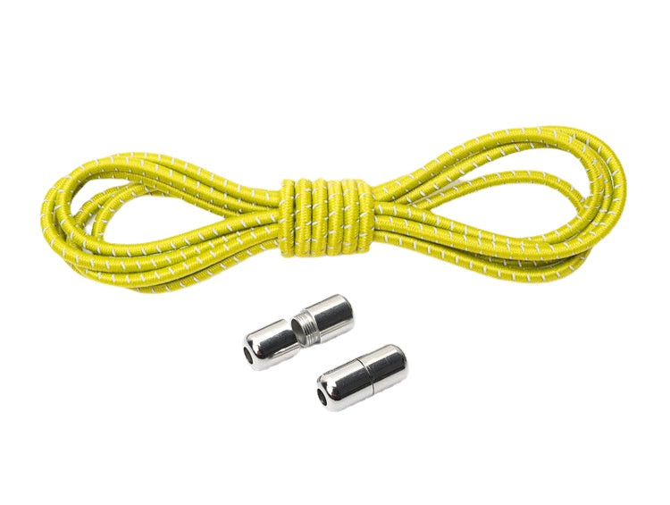 No-tie metal capsule round bar elastic elastic shoelaces