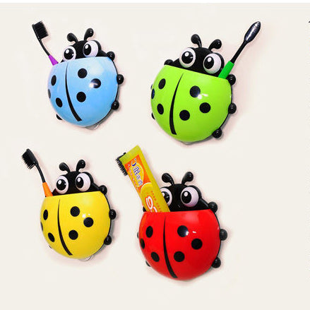 Ladybug toothbrush holder