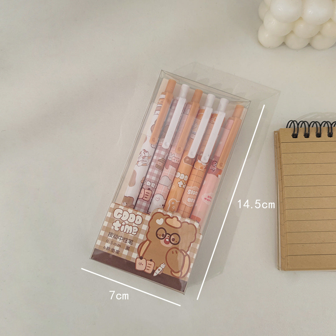 Cartoon unisex pen 0.5mm (6pcs/box)