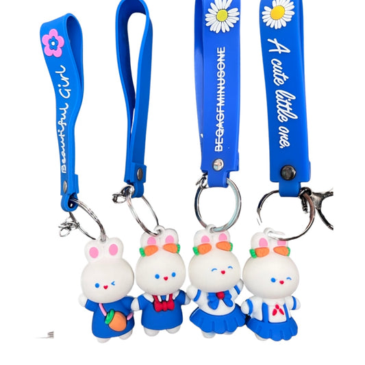 Cartoon White Rabbit Key Chain