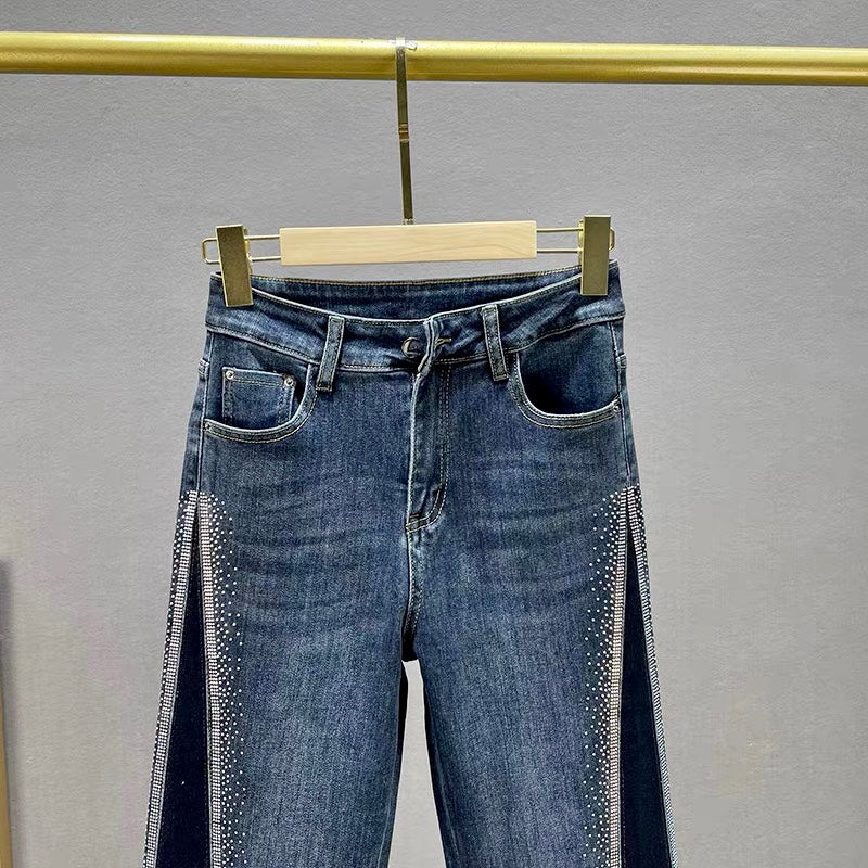 Hot drill fashion jeans