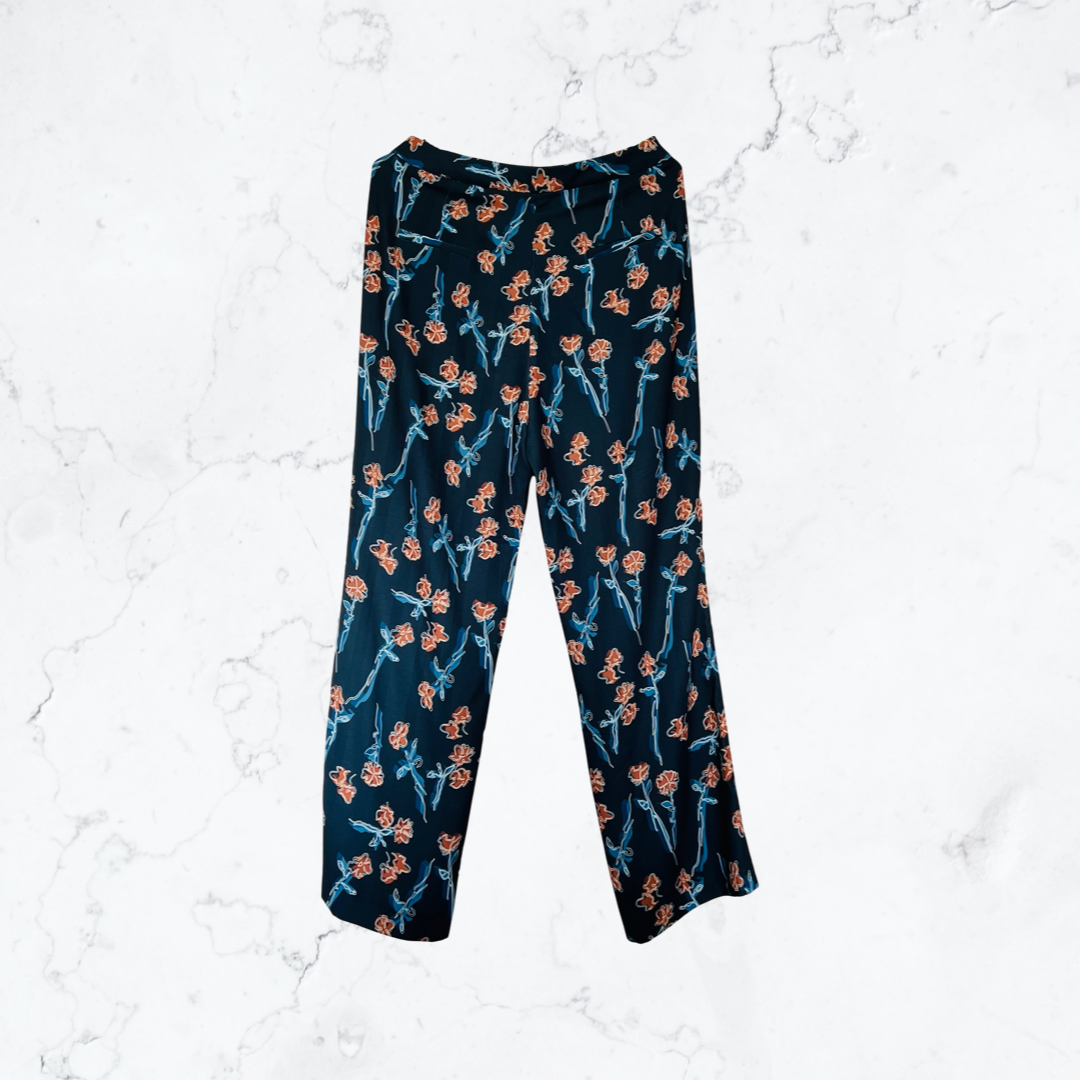 Women's small flower suit pants