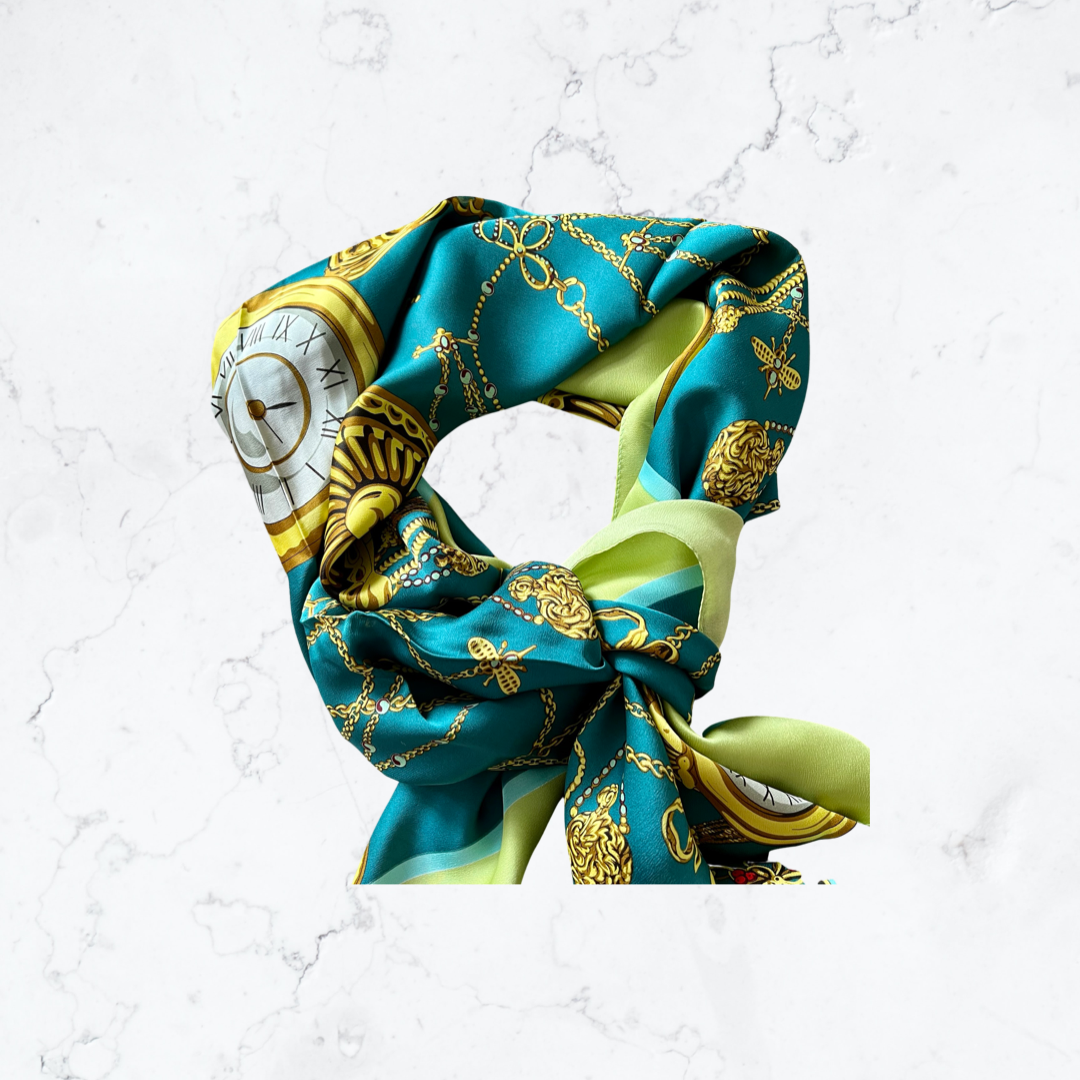 Silk square scarf