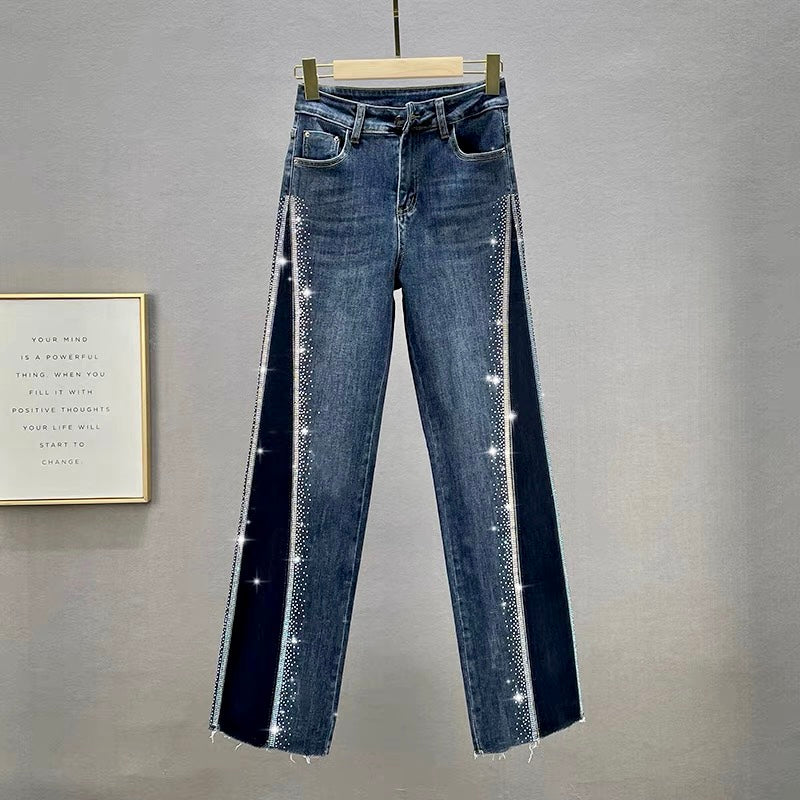 Hot drill fashion jeans