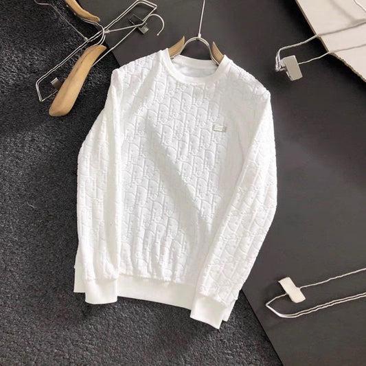 White cotton sweatshirt