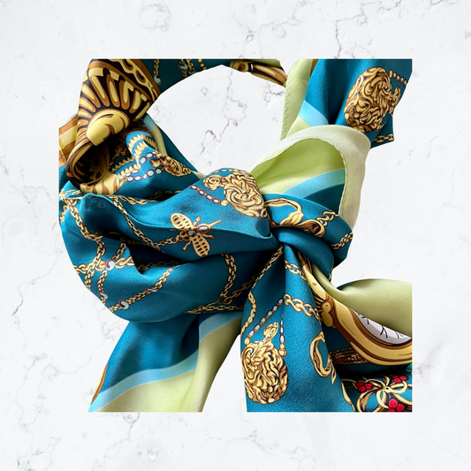 Silk square scarf