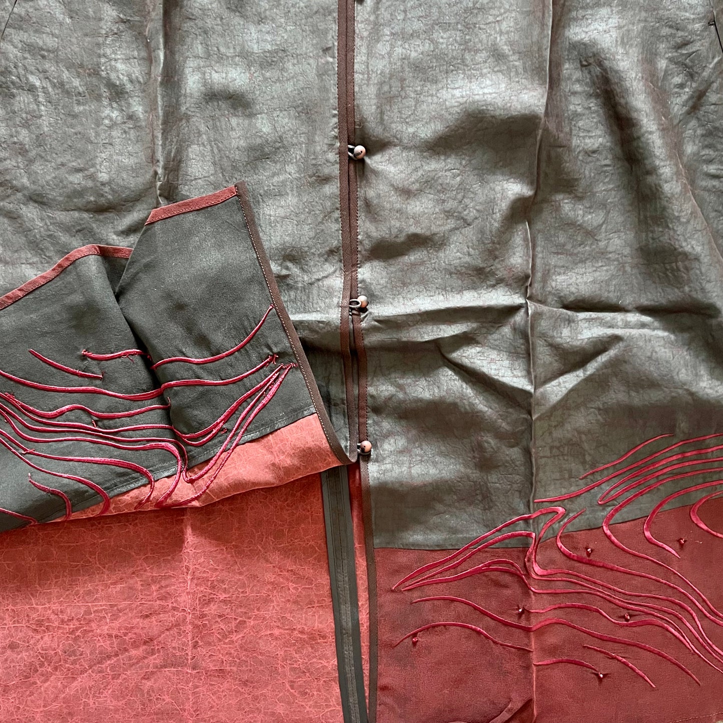 Tortoise pattern shangyun yarn windbreaker