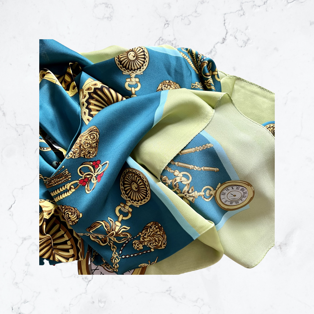 Silk square scarf