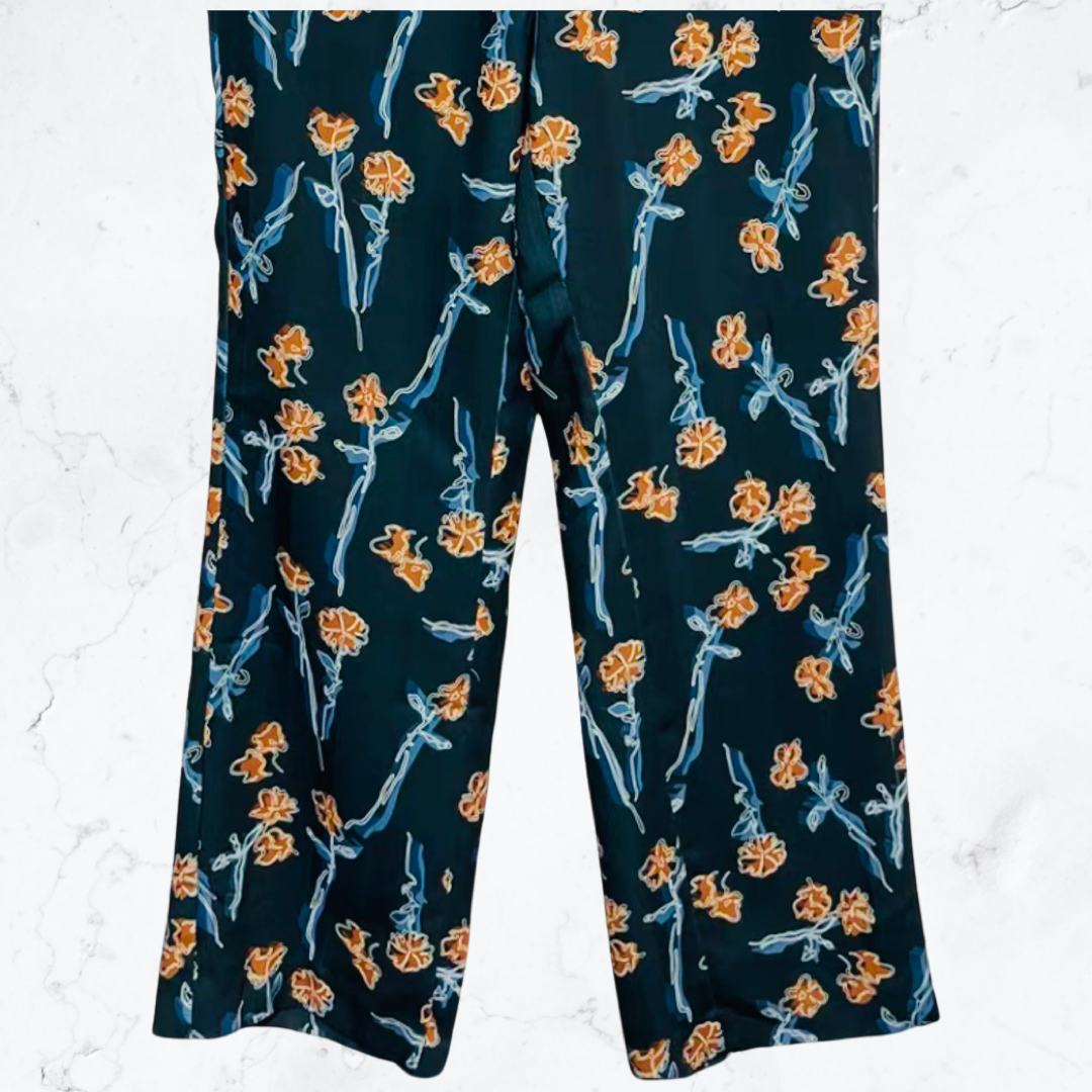 Women's small flower suit pants