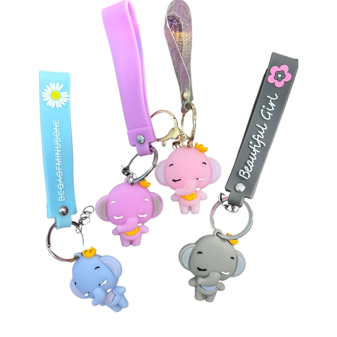 Cartoon Little Elephant Key Chain