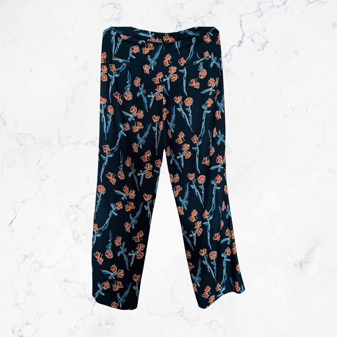 Women's small flower suit pants